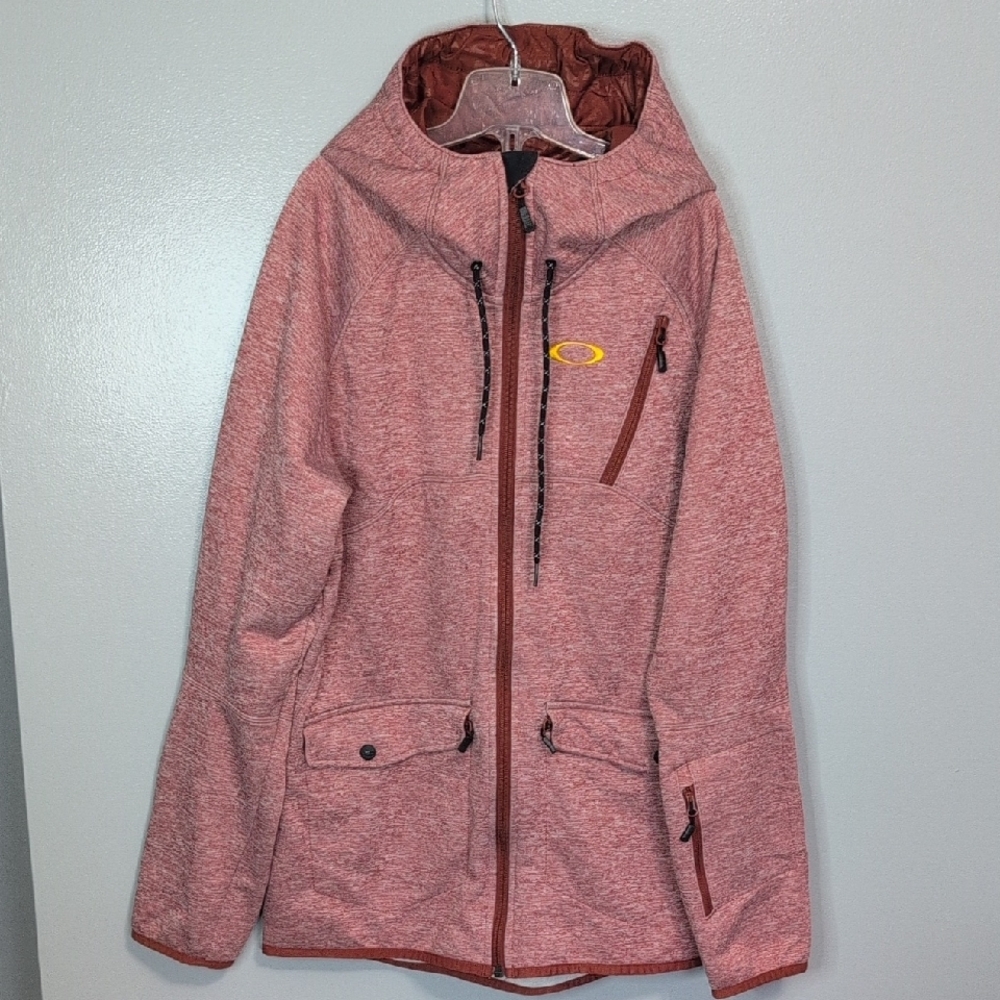 CLEARANCE!!! OAKLEY Mens Jacket Coat Size Med Fleece-Lined Full Zip Hood